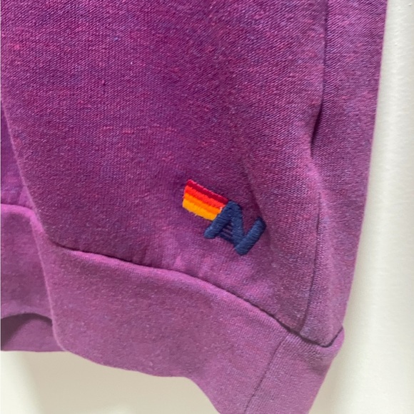 Aviator Nation NWT Crewneck Sweatshirt in Purple - Sz Small 🌈 - Picture 7 of 7